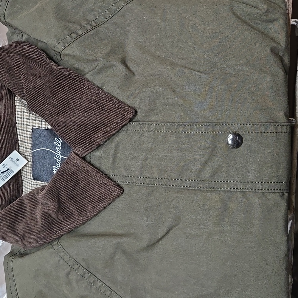 NWT Madewell Waxed Zip-Front Jacket XL - Picture 6 of 7
